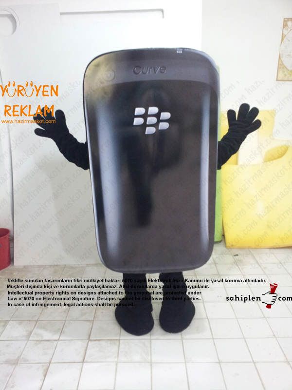 BlackBerry Telefon Maskot Kostümü maskot kostümü