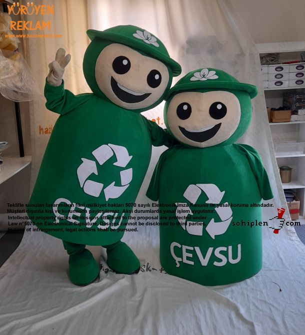 Cevsu Maskot Kostümü Sultanbeyli Belediyesi maskot kostümü