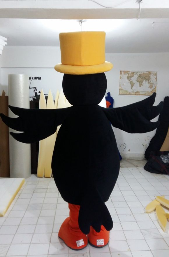 Kuzgun Maskot Kostümü / Eğitimciler Koleji maskot kostümü