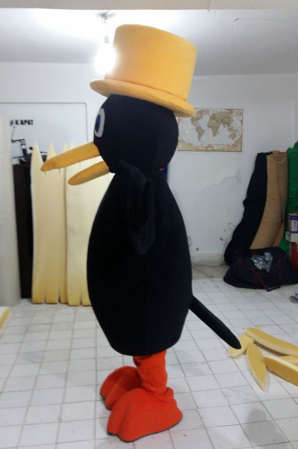 Kuzgun Maskot Kostümü / Eğitimciler Koleji maskot kostümü