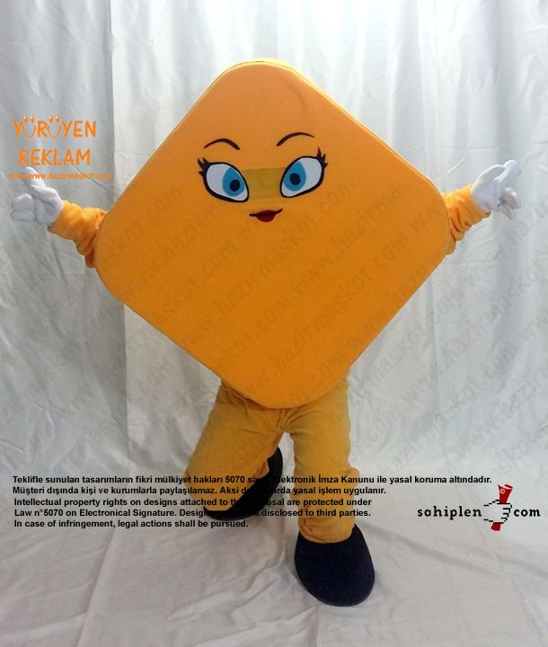 Geometri Karo Maskot / Cinfikir maskot kostümü