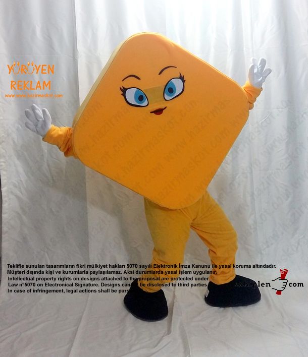 Geometri Karo Maskot / Cinfikir maskot kostümü