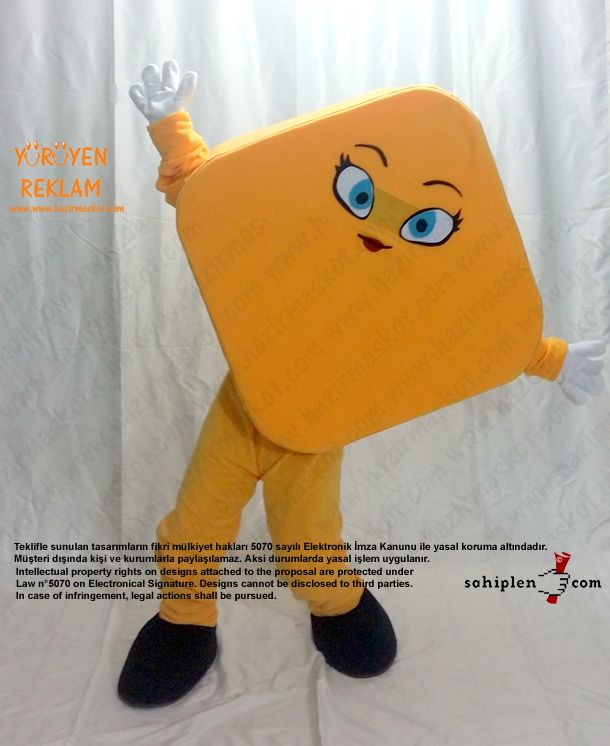 Geometri Karo Maskot / Cinfikir maskot kostümü