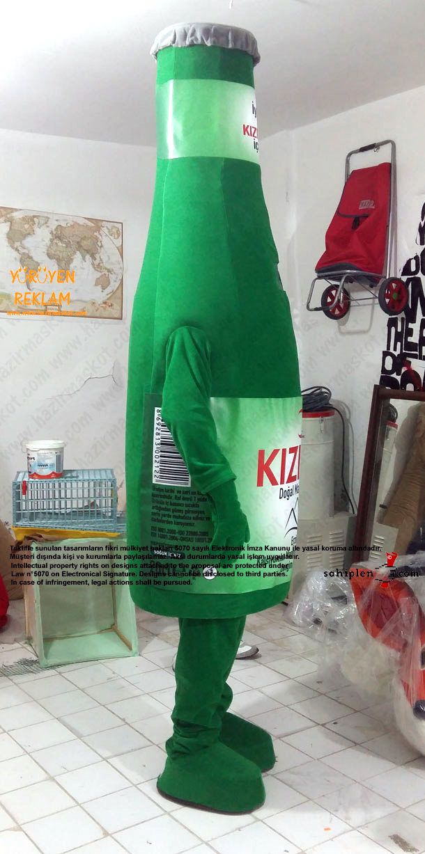 Kızılay Soda Şişesi Maskot Kotümü maskot kostümü
