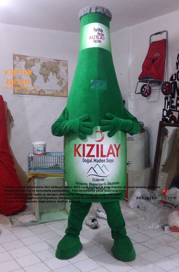 Kızılay Soda Şişesi Maskot Kotümü maskot kostümü