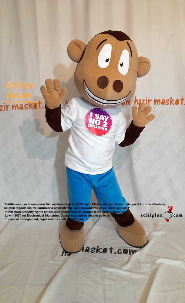 Maymun Maskot Kostümü İngiltere / Monkey Mascot Costume England maskot kostümü