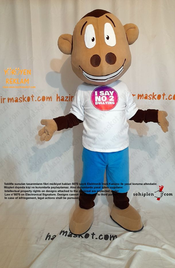 Maymun Maskot Kostümü İngiltere / Monkey Mascot Costume England maskot kostümü