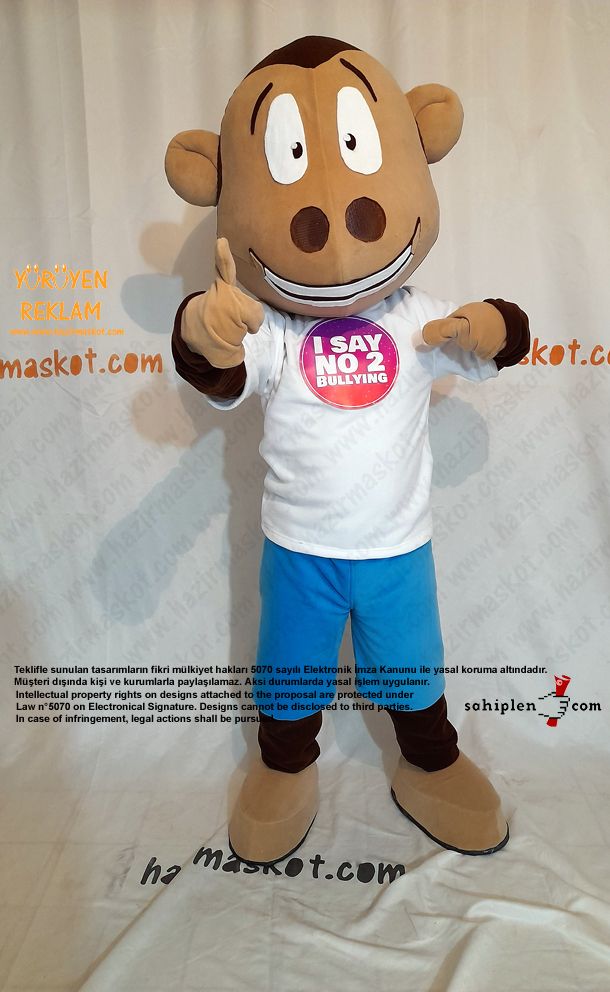 Maymun Maskot Kostümü İngiltere / Monkey Mascot Costume England maskot kostümü