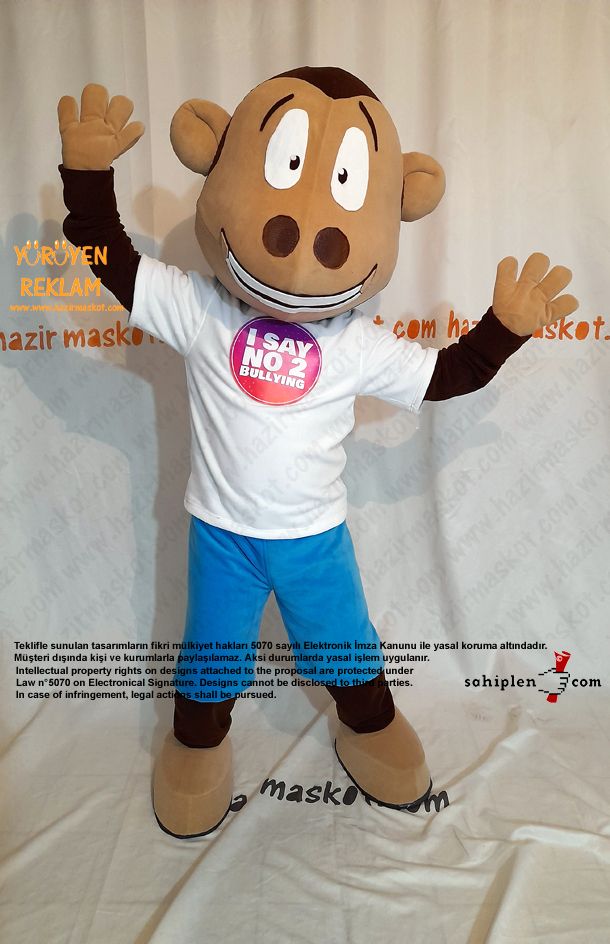 Maymun Maskot Kostümü İngiltere / Monkey Mascot Costume England maskot kostümü