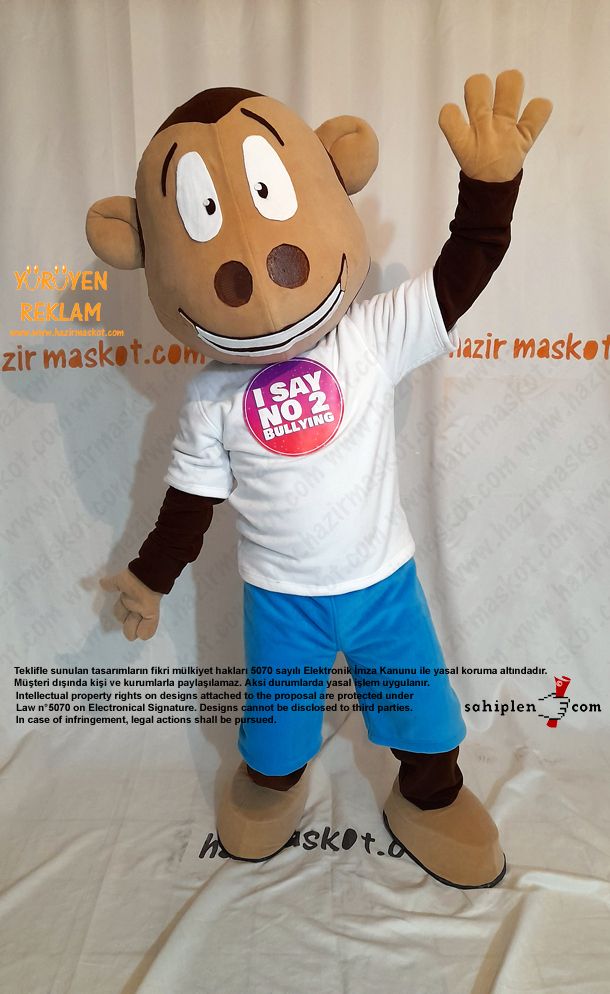 Maymun Maskot Kostümü İngiltere / Monkey Mascot Costume England maskot kostümü
