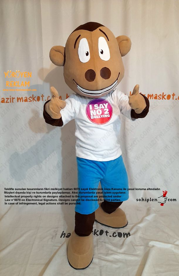 Maymun Maskot Kostümü İngiltere / Monkey Mascot Costume England maskot kostümü