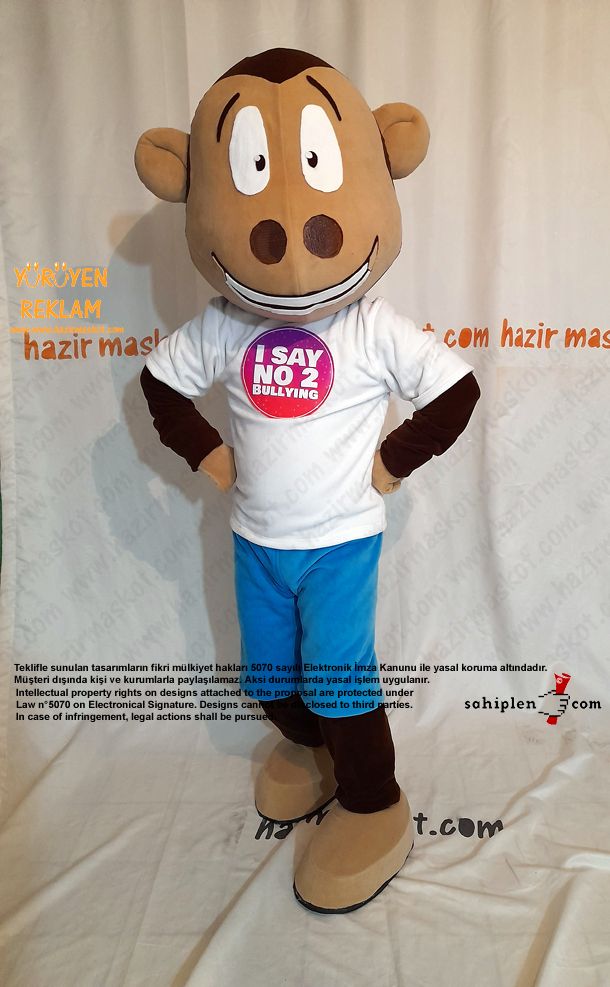 Maymun Maskot Kostümü İngiltere / Monkey Mascot Costume England maskot kostümü
