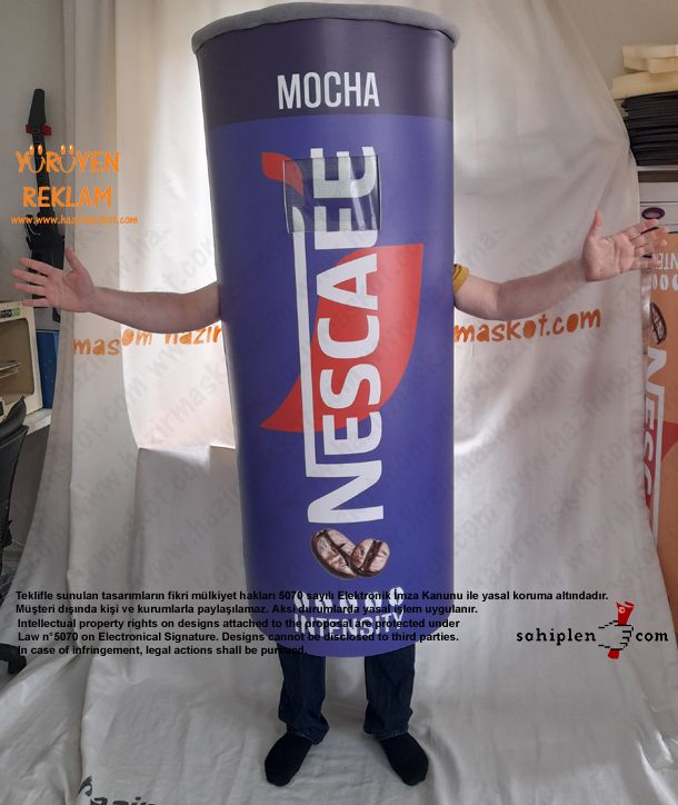 Nescafe Express Maskot Kostümü maskot kostümü