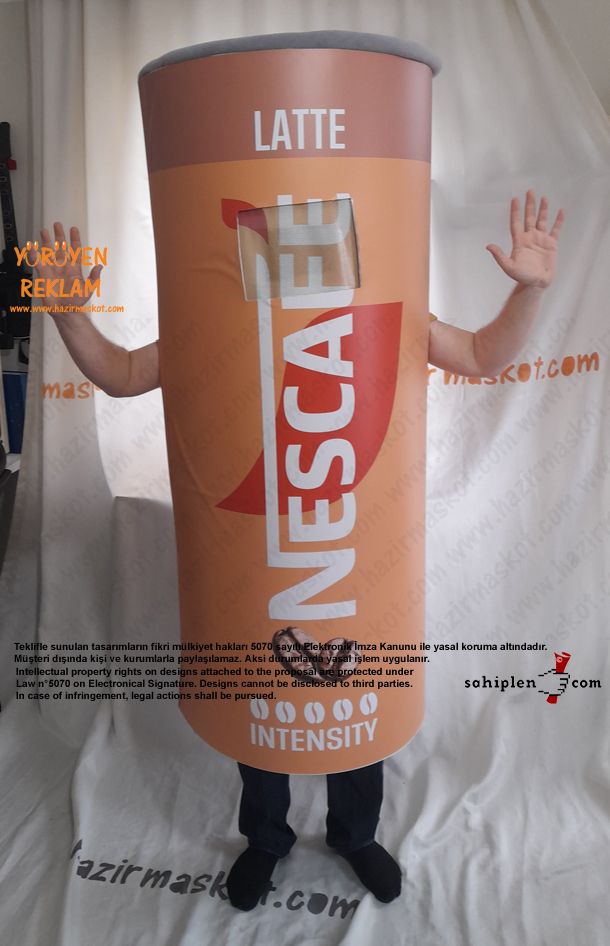 Nescafe Express Maskot Kostümü maskot kostümü