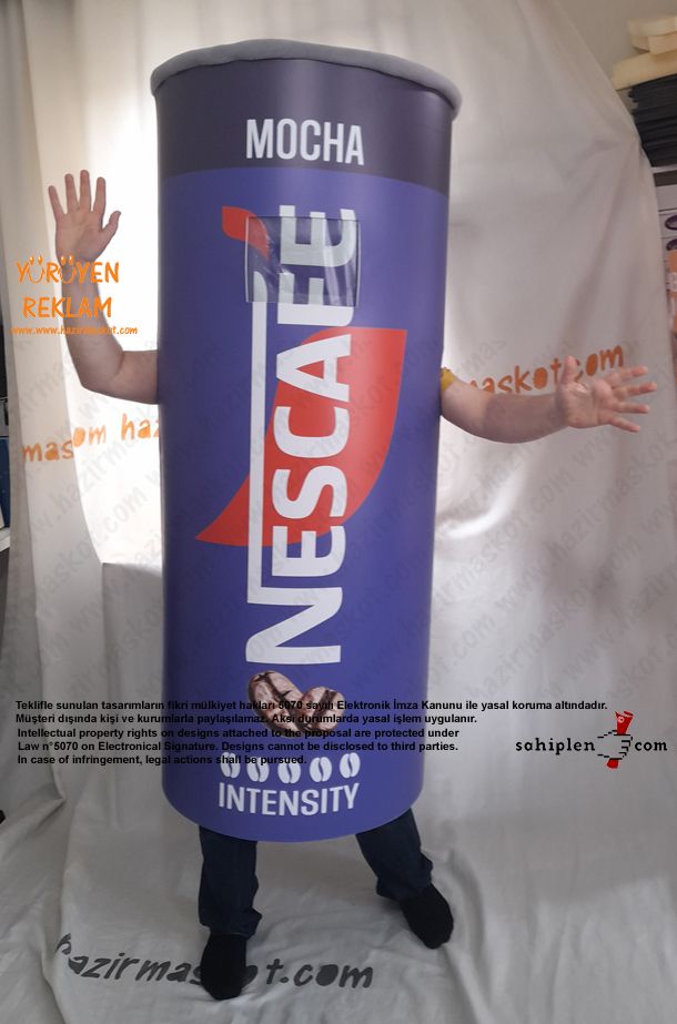 Nescafe Express Maskot Kostümü maskot kostümü
