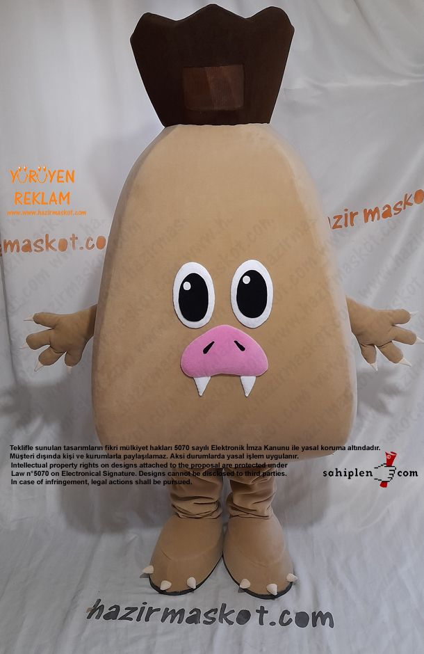 Oorhaggis Maskot Kostümü maskot kostümü
