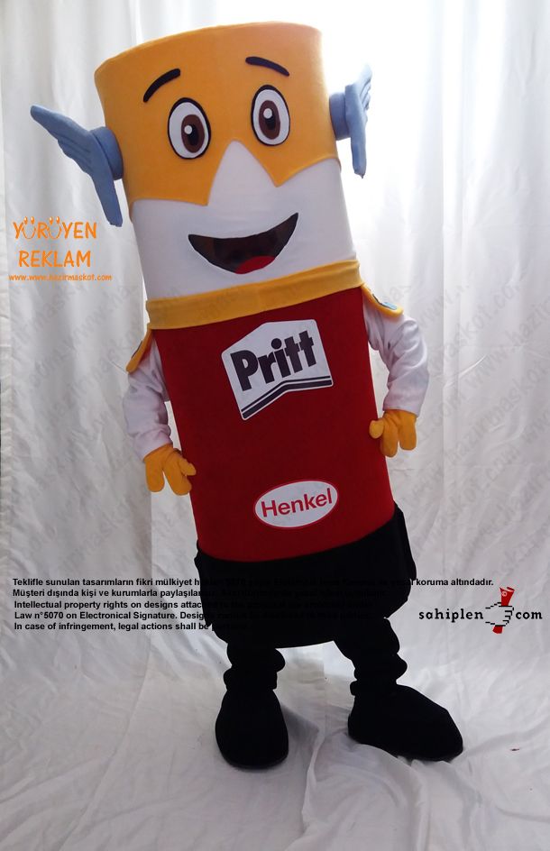 Pritt Takım Maskot / HENKEL maskot kostümü