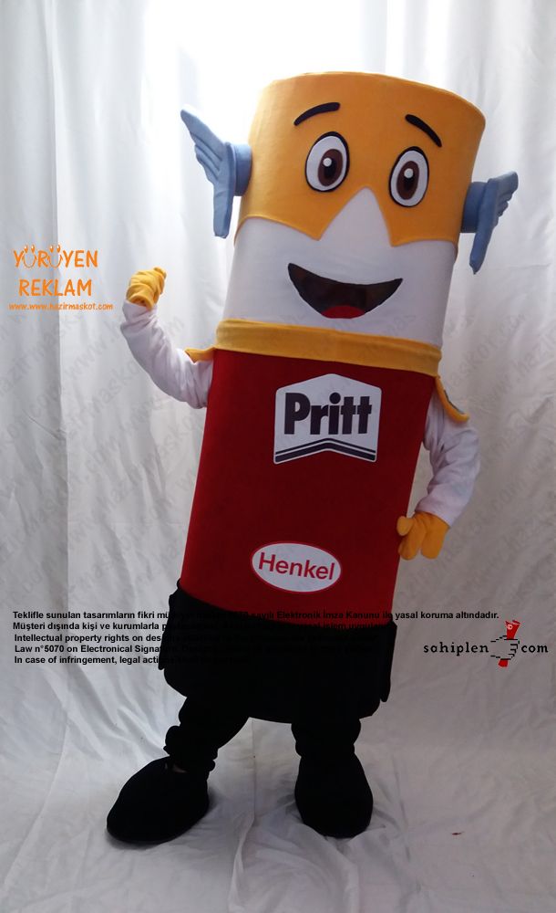 Pritt Takım Maskot / HENKEL maskot kostümü