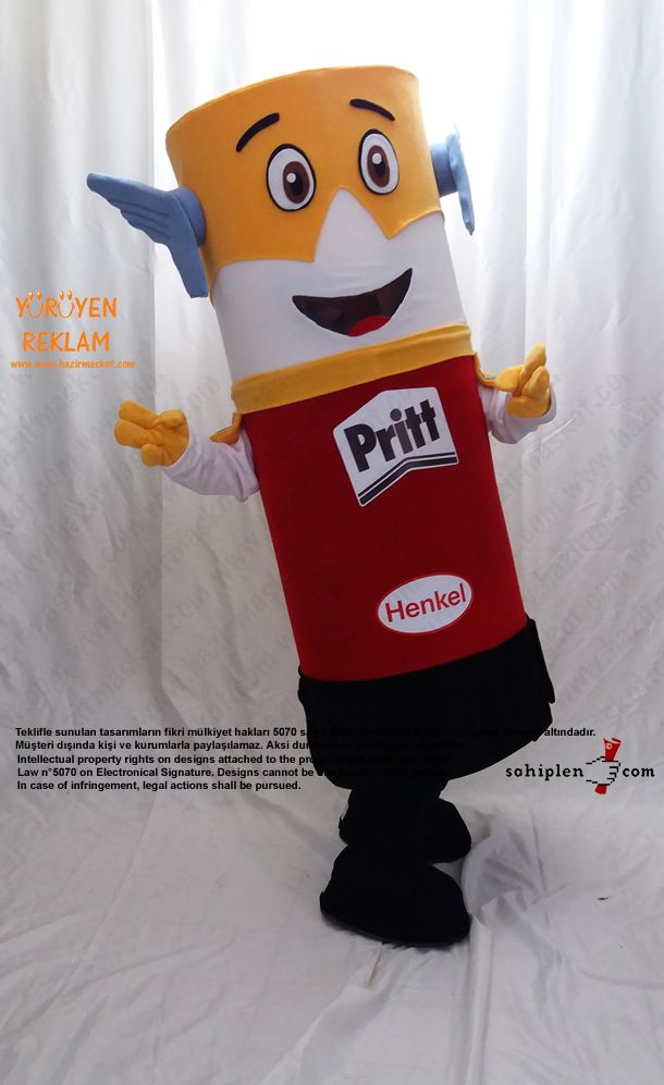 Pritt Takım Maskot / HENKEL maskot kostümü