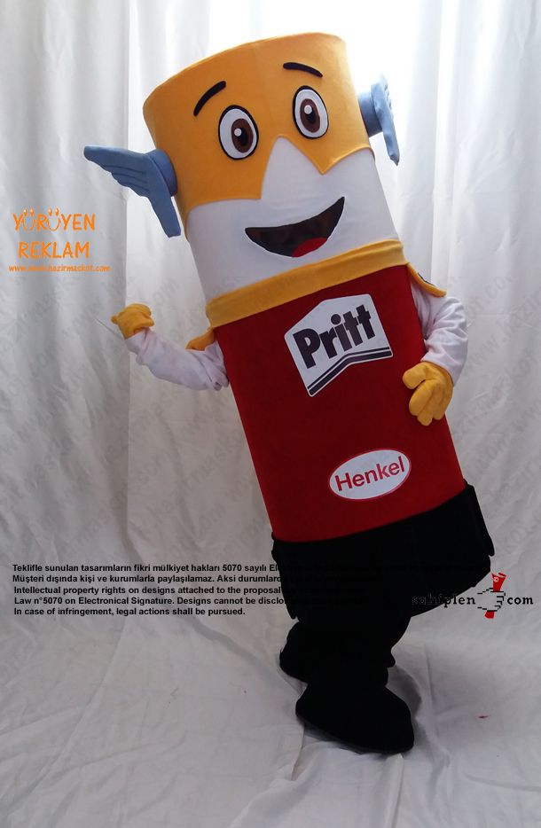 Pritt Takım Maskot / HENKEL maskot kostümü