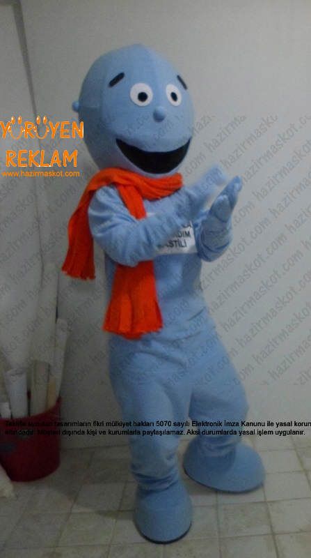 Strepsil Bay Boğaz Maskotu maskot kostümü