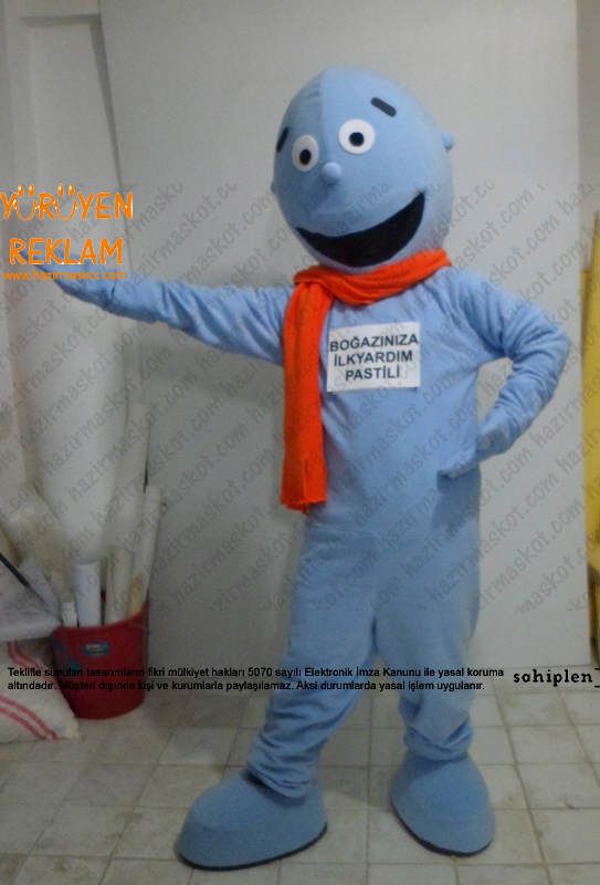Strepsil Bay Boğaz Maskotu maskot kostümü