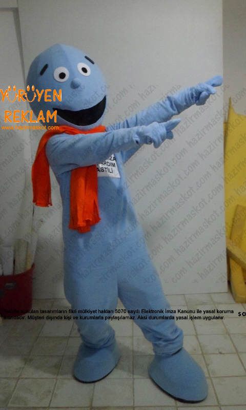 Strepsil Bay Boğaz Maskotu maskot kostümü