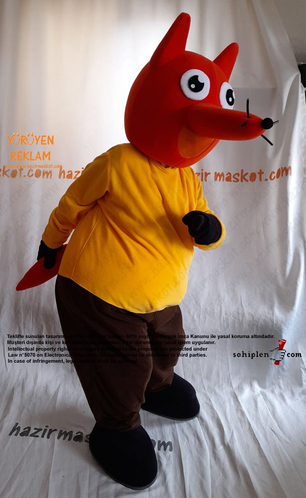 Tilki Maskot Kostümü / Fox Mascot Costume maskot kostümü