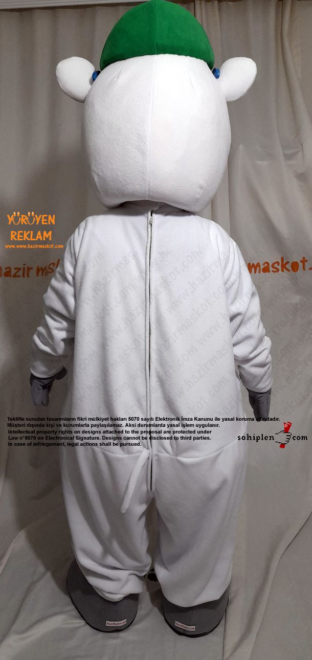 Gergedan Alfie Maskot Kostümü / Alfie Sees Love Mascot Costume maskot kostümü