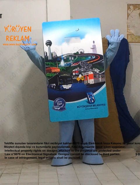 Ankara Kart / Ankara Büyük Şehir Belediyesi maskot kostümü