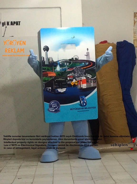 Ankara Kart / Ankara Büyük Şehir Belediyesi maskot kostümü