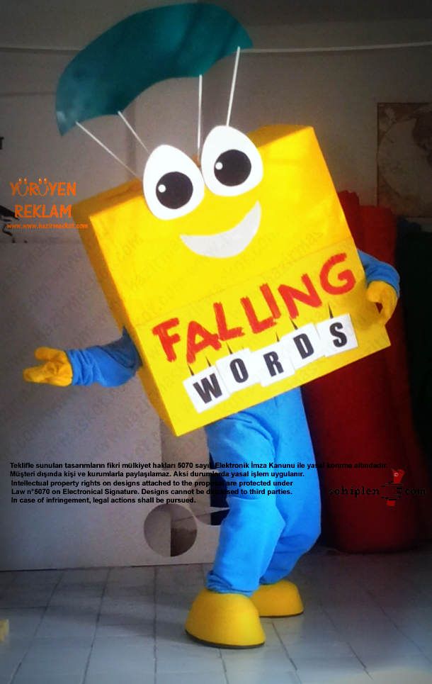 Falling Words App Maskot / Kanada maskot kostümü