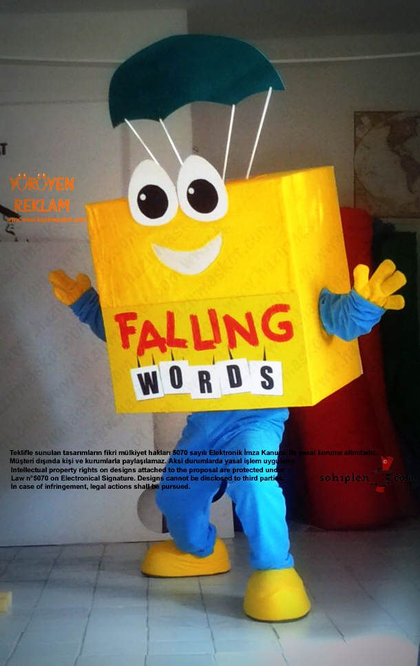 Falling Words App Maskot / Kanada maskot kostümü