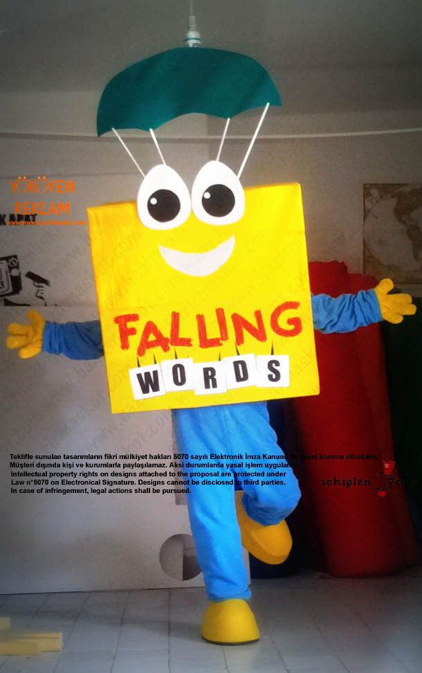 Falling Words App Maskot / Kanada maskot kostümü