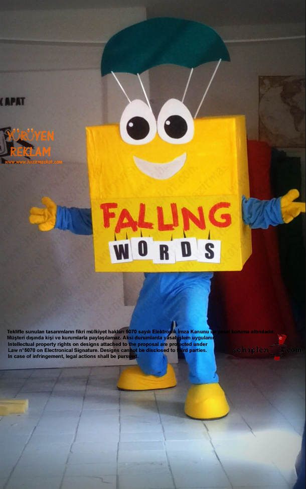 Falling Words App Maskot / Kanada maskot kostümü