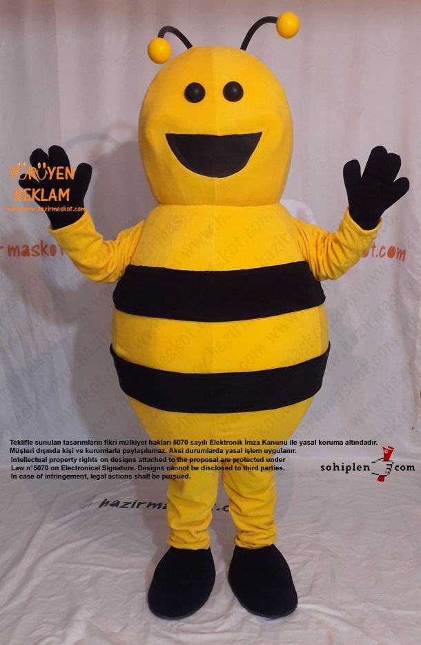 Arı Maskot Kostümü / Bee Mascot Costume maskot kostümü