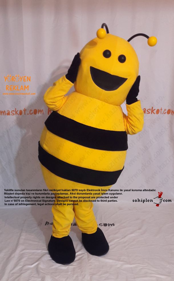 Arı Maskot Kostümü / Bee Mascot Costume maskot kostümü