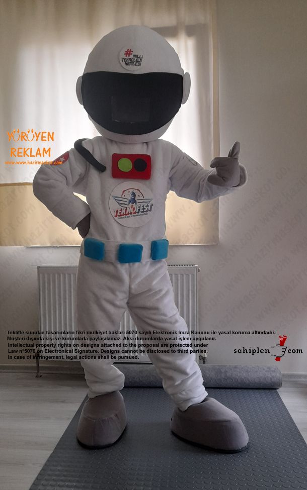 Astronot Maskot Kostümü / TeknoFest maskot kostümü