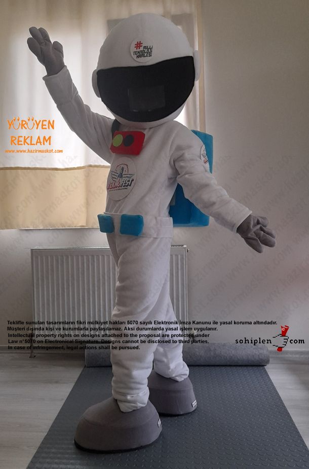 Astronot Maskot Kostümü / TeknoFest maskot kostümü