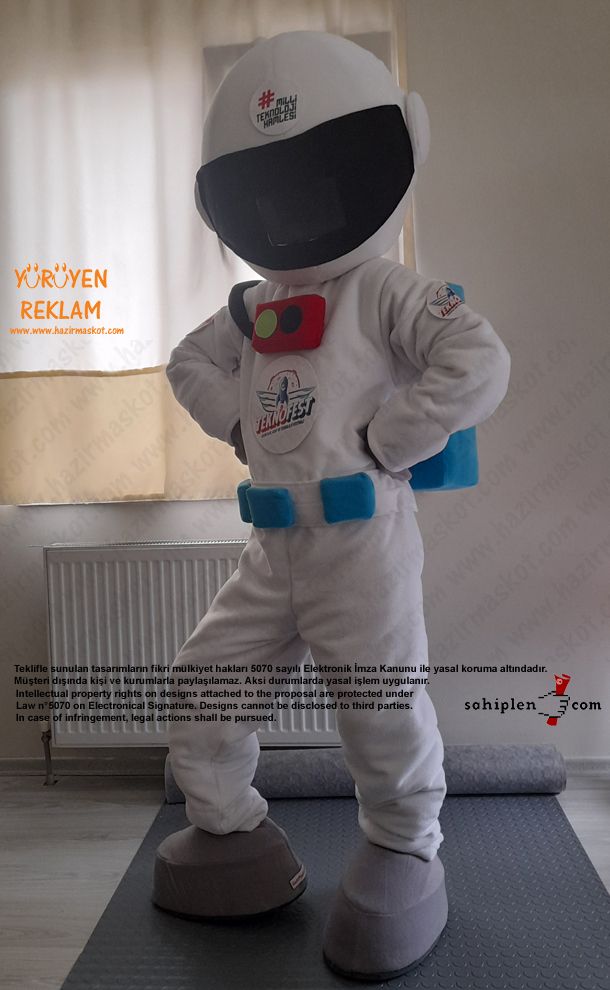Astronot Maskot Kostümü / TeknoFest maskot kostümü