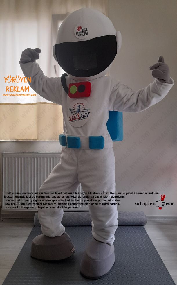 Astronot Maskot Kostümü / TeknoFest maskot kostümü