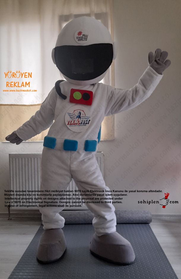 Astronot Maskot Kostümü / TeknoFest maskot kostümü