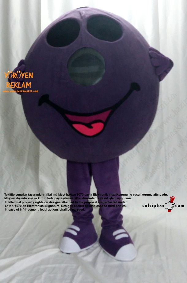 Bowling Topu Maskot / Atlantis Funny City maskot kostümü