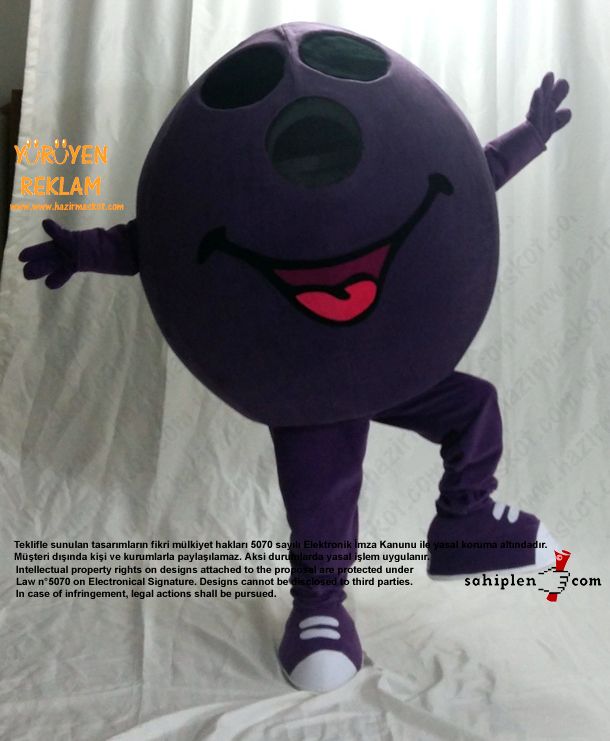 Bowling Topu Maskot / Atlantis Funny City maskot kostümü