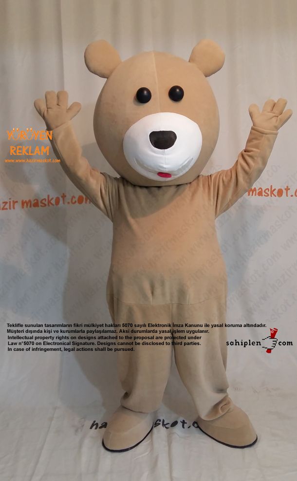 Ayı Maskot kostümü / Bursa Campus Bowling maskot kostümü