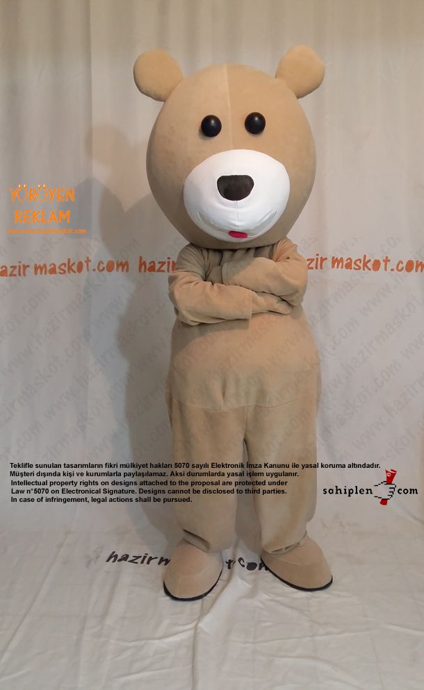 Ayı Maskot kostümü / Bursa Campus Bowling maskot kostümü