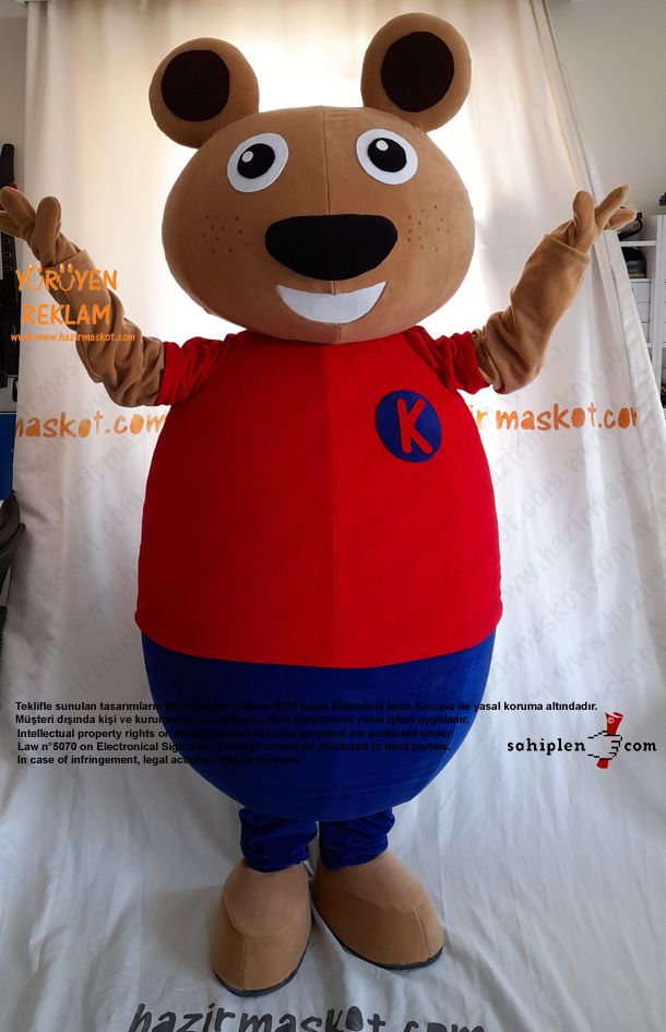 Ayı Maskot Kostümü / TED Koleji maskot kostümü