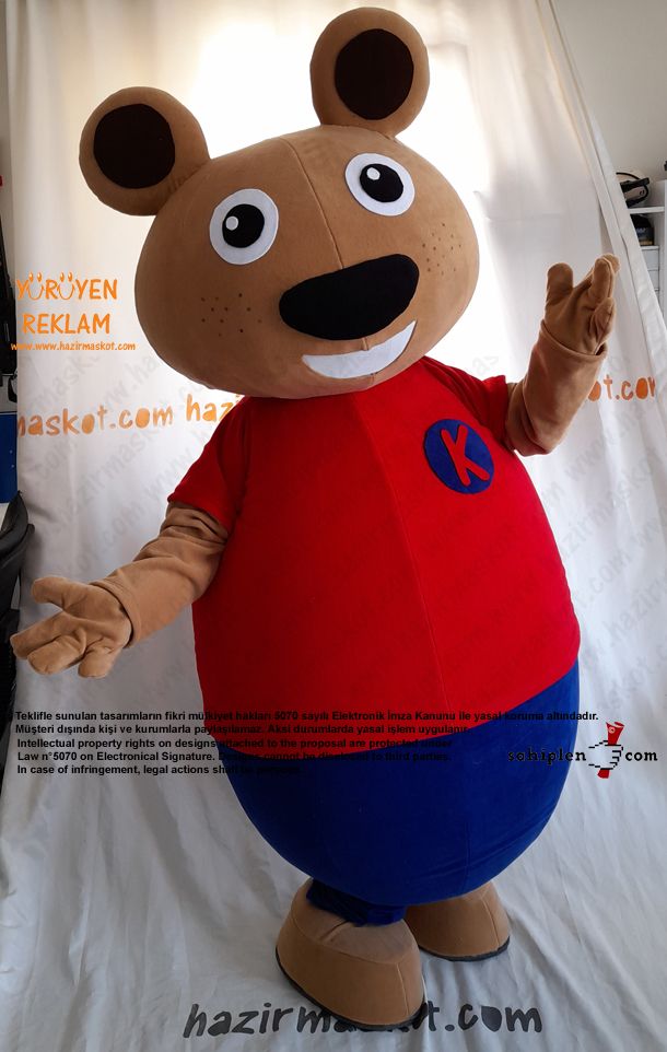 Ayı Maskot Kostümü / TED Koleji maskot kostümü