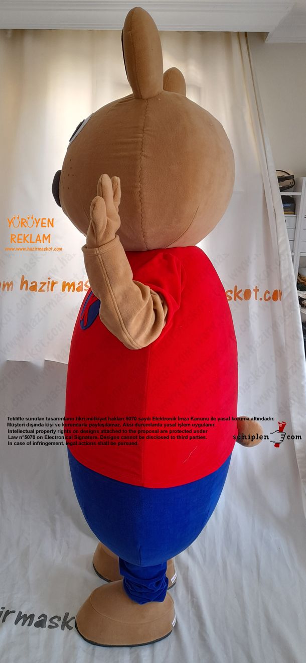Ayı Maskot Kostümü / TED Koleji maskot kostümü