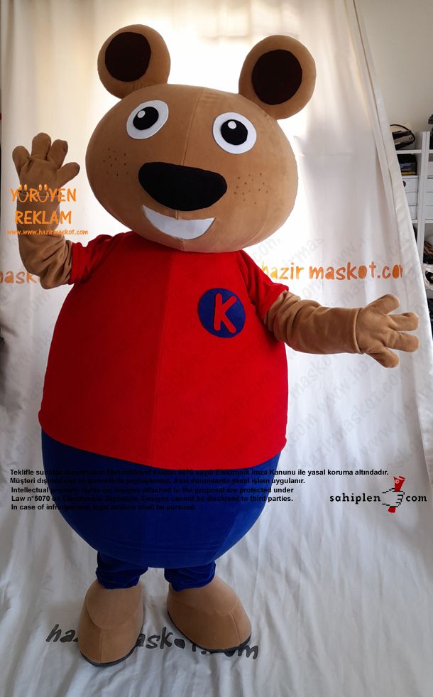 Ayı Maskot Kostümü / TED Koleji maskot kostümü